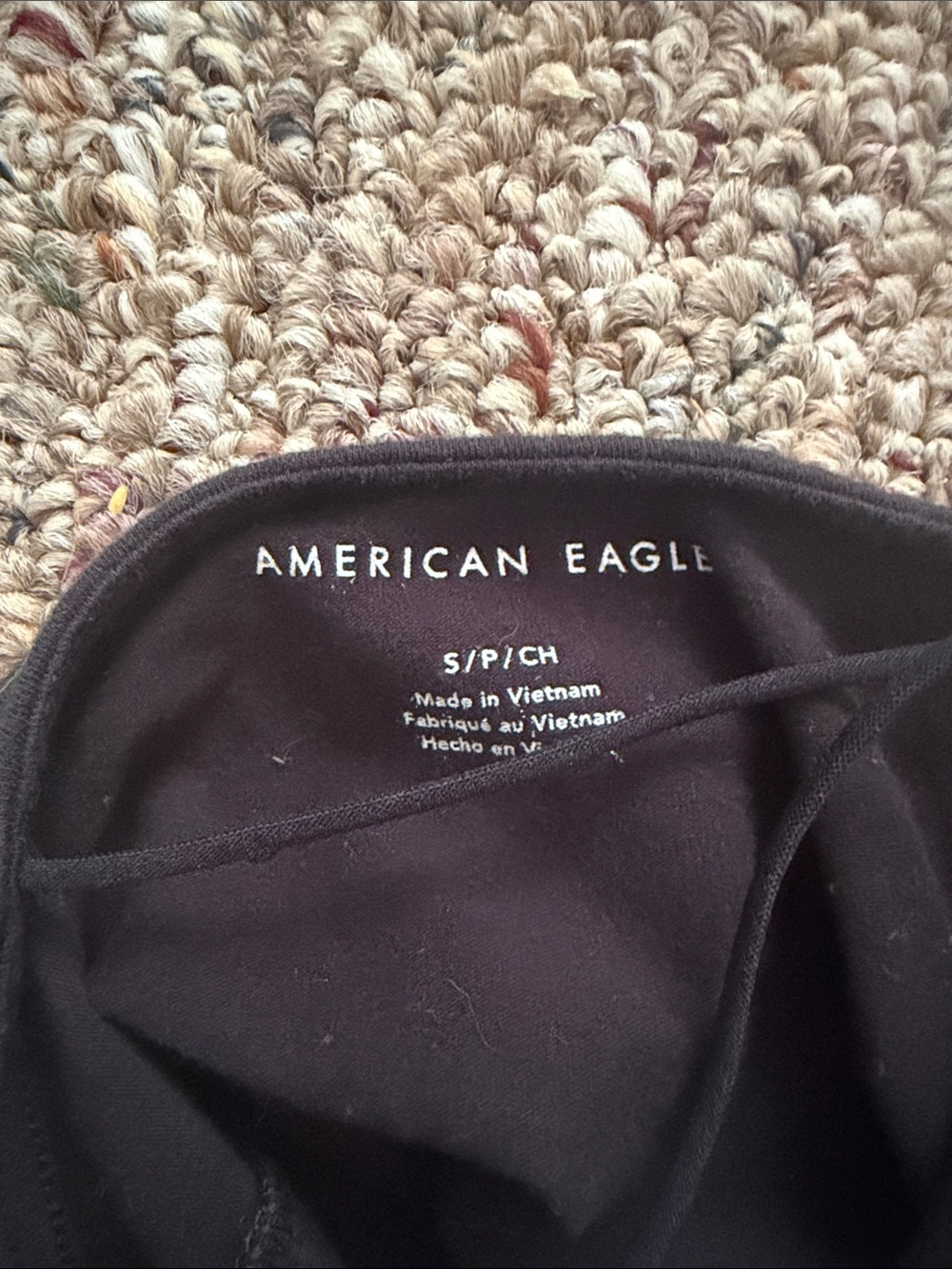 American Eagle Black Crisscross Back Top | Size Small | Super Comfy - Picture 3 of 4